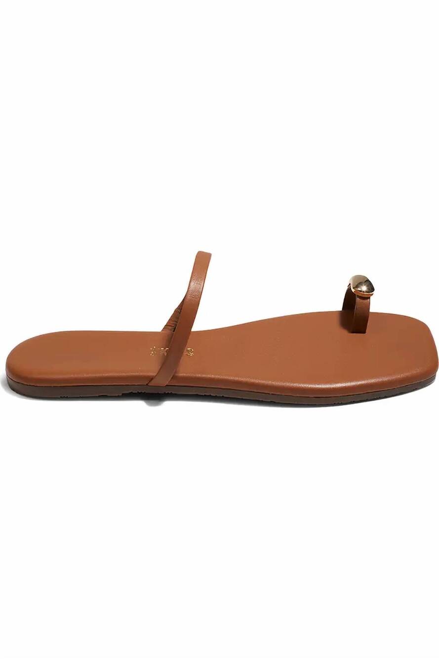 NEW TKEES women's colette toe loop sandal in au naturale